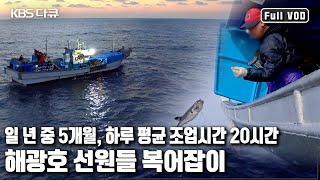 단순한 🐡복어잡이가 아니다 바다위 150일 생존이 문제다 망망대해의 사투 복어잡이’ KBS 20170401 방송 [upl. by Rebmaed509]