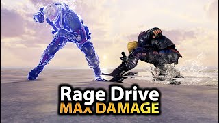 Bryan Rage Drive Combos  Max Damage [upl. by Syl]