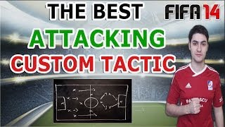 THE BEST ATTACKING CUSTOM TACTIC IN FIFA 14  FUT amp HDH  Tutorial  Best Offensive Tactic [upl. by Yk875]