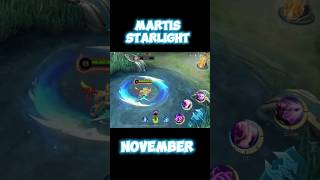 NEW SKIN STARLIGHT  MARTIS  SO COOLEST 🔥mlbb [upl. by Frederigo870]