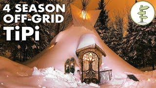 Ultimate 4 Season OffGrid Tipi  A Tiny House Alternative Teepee tent [upl. by Buddie]