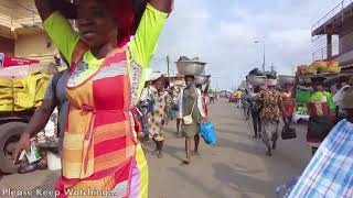 MAKOLA  AFRICA STREET MARKET AGBOGBLOSHIE GHANA ACCRA [upl. by Wright921]