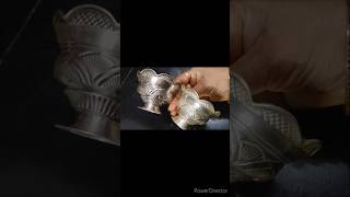 Howto clean silver Pooja idol silvercleanersilverpoojaidol silvercitems viralshort [upl. by Ellerehs]