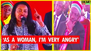 ANGRY Susan Kihika addresses Ruto face to face today in Church at Nairobi over Women Femicide Cases [upl. by Sitoiyanap89]