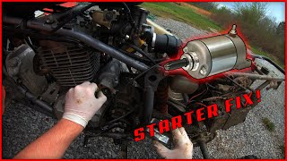 Honda 400EX Starter Replacement [upl. by Lepper]