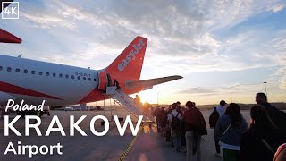 Krakow Airport 4K  Walking Tour  Poland Airport  John Paul II International Airport 60fps 🇵🇱 [upl. by Sebastian825]