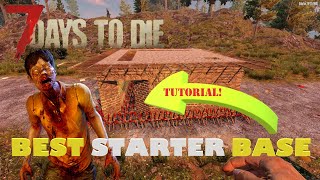 7 Days to Die  Starter Horde Base  Best Easy Build Tutorial [upl. by Alexandria]