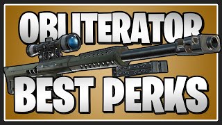 The BEST PERKS for the Obliterator in Fortnite Save the World [upl. by Nibur776]