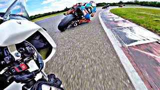 Honda CBR 600 Chasing Yamaha R6 in ADR [upl. by Aihsakal]