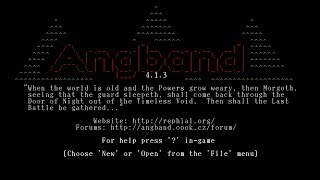 Lets Play Angband v431 [upl. by Arliene246]