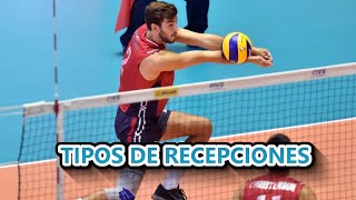 DISTINTOS TIPOS DE RECEPCIONES EN VOLEIBOL 🏐 [upl. by Ailemrac622]