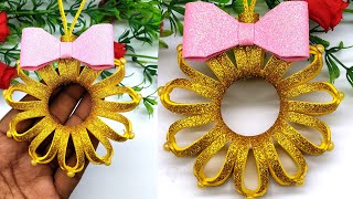 Christmas wreaths deco mesh  Paper wreath for Christmas  DIY Christmas decoration ideas [upl. by Allsopp]