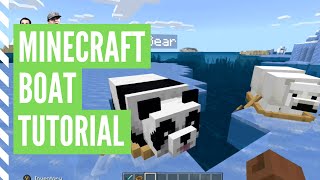 Minecraft How to Build a Yacht in Minecraft  Minecraft Yacht Tutorial [upl. by Bel]