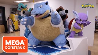 Behind the Scenes Blastoise Evolutions Big Build Timelapse  Pokémon  Mega Construx [upl. by Adolph355]