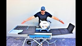 Kobalt High Capacity Wet 10quot Tile Saw Review [upl. by Ahsuatan851]