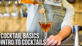 Introduction to Cocktails  Cocktail Basics [upl. by Suidaht]