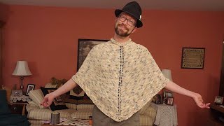 Part 1  Easy Knit Poncho Tutorial [upl. by Towbin339]