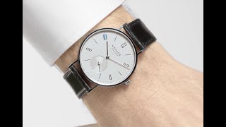 Tangente neomatik 39 platinum gray from NOMOS Glashütte [upl. by Edny]