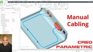 Creo Parametric  Manual Cabling Process Video 1 [upl. by Rehtul831]