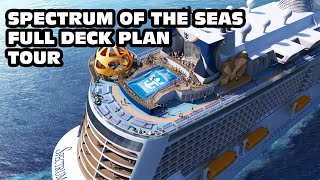 Spectrum of the seas full deck plan tour [upl. by Gherardo]