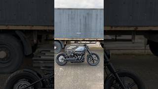 Harley Davidson Softail Standard Street Bob 107 Custom Bobber MCJ Klappenauspuff harley bobber [upl. by Katzman832]