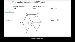 JEDNAKI VEKTORI  matematika 7  matematika za sedmi razred kada su vektori jednaki [upl. by Lleda]