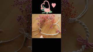 Makramee Herz mit Blumen 💐🤍 Macrame heart with Flowers [upl. by Oric]