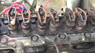 Chevy 250 Inline 6 Head Removal [upl. by Aihseit]