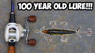 Fishing with 100 year old ANTIQUE fishing lures [upl. by Nava281]