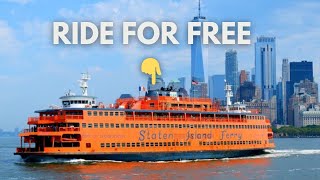 FREE Ferry in New York → How to ride the Staten Island Ferry [upl. by Alviani]