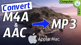 Convert M4A or AAC to MP3 on your Apple Mac for Free using builtin programs💻 [upl. by Esilehs945]