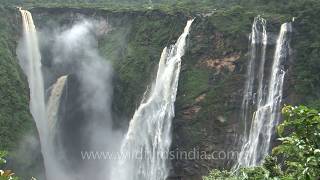 Jog Falls  Gerusoppe falls of Shimoga District Karnataka [upl. by Pozzy]