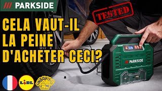 COMPRESSEUR NUMÉRIQUE PORTATIF 12 V230 V Parkside PMK 150 A1 FRANCE FRANÇAIS LIDL [upl. by Hniht]