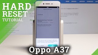 How to Perform Hard Reset in Oppo A37 – Factory Data Reset Tutorial [upl. by Atiuqer]