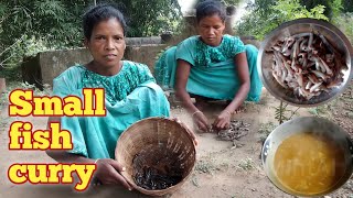 खेत का स्वादिष्ट छोटा चैंग मछली की करी खाएंchota chang fish curry eating villagedehativillagevlog [upl. by Alene]