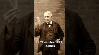 22 octobre 1879 Thomas Edison invente lampoule électrique [upl. by Yretsym]