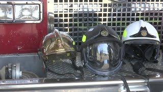 New helmets for fireighters safety in Amherst [upl. by Asle]