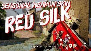 RED SILK SEASONAL WEAPON SKIN  Operation Blood Orchid  Rainbow Six Siege  rote Seide [upl. by Lemon152]