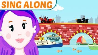 London Bridge Is Falling Down With Lyrics  Nursery Rhymes For Kids l Baby Time [upl. by Nytsua990]