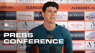 ALM R18 Press Conference Louis Zabala  Wellington Phoenix vs Brisbane Roar 🎙 [upl. by Vance]