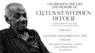 The Funeral Service of Cletus St Stephen Defour [upl. by Nnahteb]