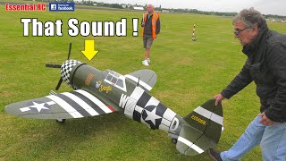 BIG MOKI 250cc RADIAL P47 JUG AND CORSAIR AWESOME and GLORIOUS SOUND [upl. by Thisbe]