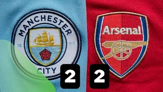 Epic Showdown Arsenal vs Man City  Haaland Calafiori Gabriel amp Stones Score in Thrilling Draw [upl. by Millman429]