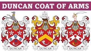 Duncan Coat of Arms amp Family Crest  Symbols Bearers History [upl. by Nylirem28]