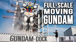 FullScale MOVING GUNDAM in Japan  Gundam Factory Yokohama [upl. by Ivatts]