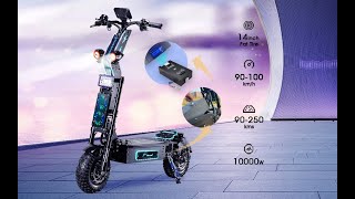 Removealbe Battery X14 10000W Electric Scooter with Top Design Top Quality [upl. by Wentworth611]