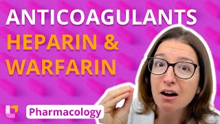 Anticoagulants heparin amp warfarin  Pharmacology  Cardiovascular  LevelUpRN [upl. by Bolling316]