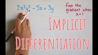 Implicit differentiation [upl. by Fotinas6]