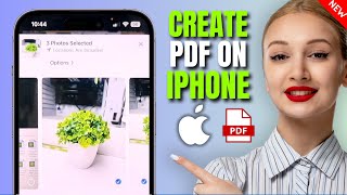 How to Create PDF on iPhone iOS 18 [upl. by Nosmirc]