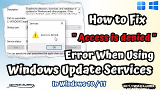 How to Fix quotAccess Is Deniedquot Error When Using Windows Update Service [upl. by Sanger546]